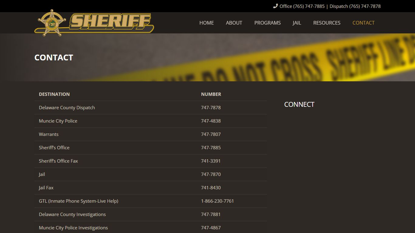 CONTACT - Delaware County Sheriff